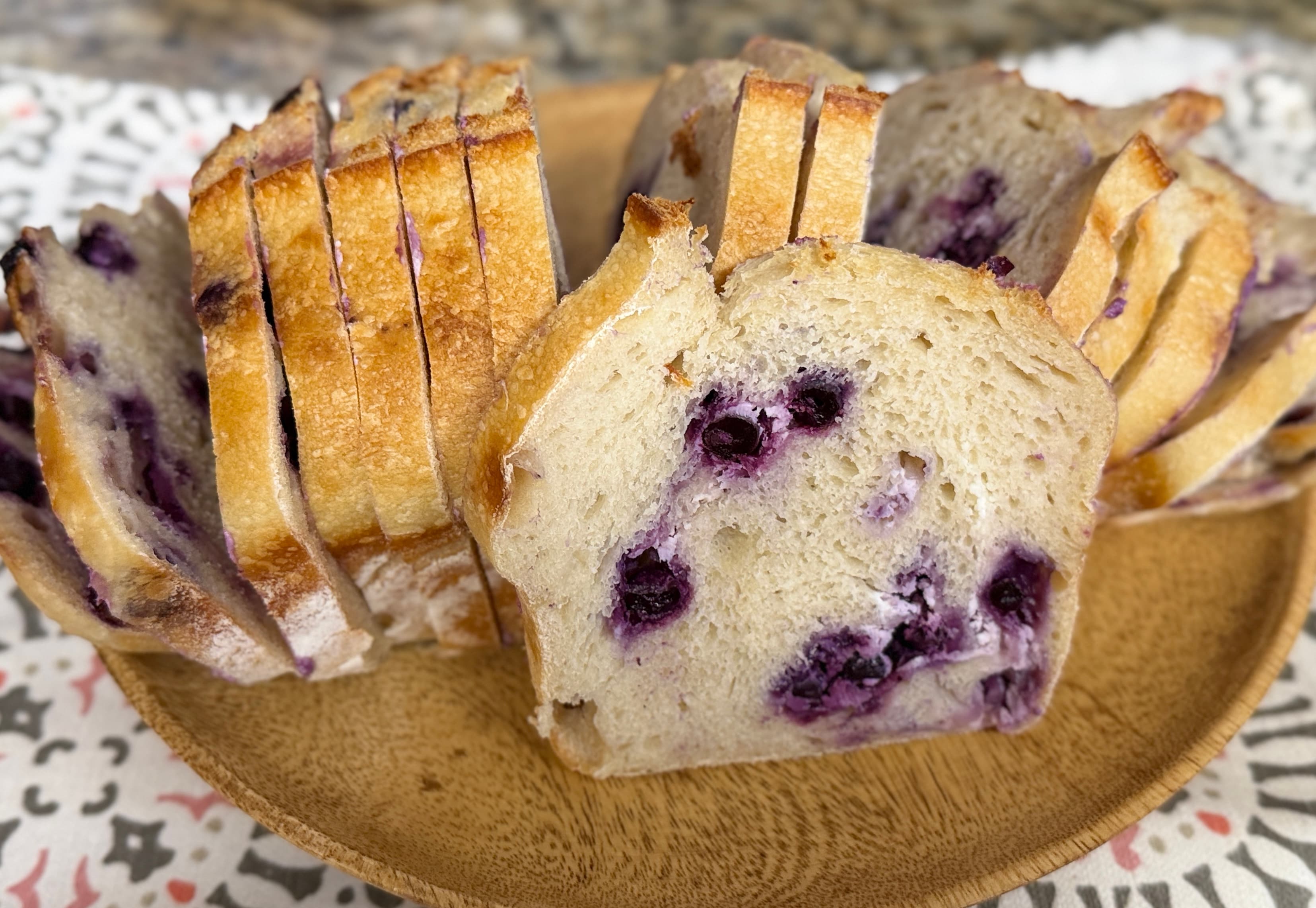 Sourdough with Blueberry & Cream Cheese